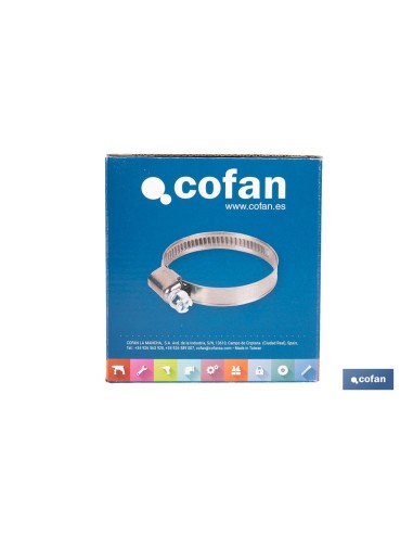 Pack mit 50 Edelstahl A-2 Schellen Band 12mm 40-60
