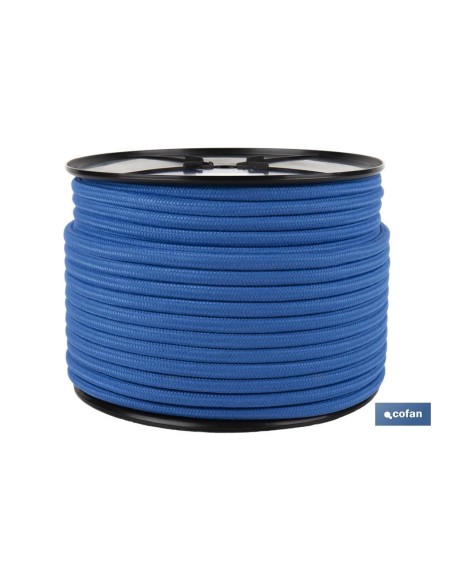 Carrete Escota Náutica 14 mm com Capa de Poliéster 100 m Azul