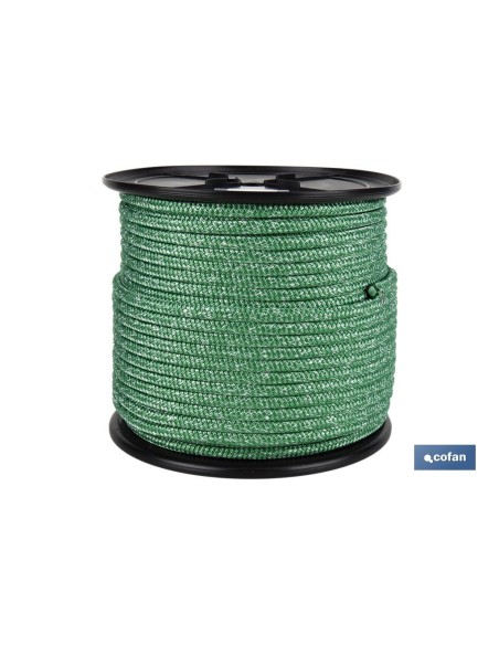 Carrete driza nautique 8 mm 200 m vert