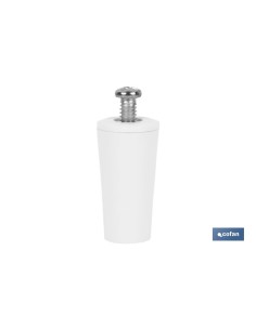 Pacco da 20 fermaporta per tapparelle 40 mm bianchi con vite M-6