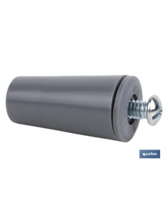 Pack mit 20 Einheiten Rollladenstopper 40 mm grau mit M-6 Schraube 2