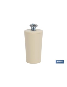 Pack de 20 unités de butée de persienne 40 mm ivoire avec vis M-6