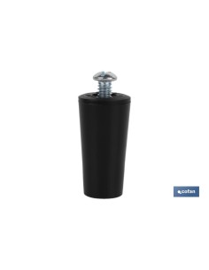 Pack de 20 butées de store 40 mm noir avec vis M-6