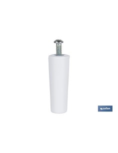 Pack de 20 unités butée de store 60 mm blanc avec vis M-6