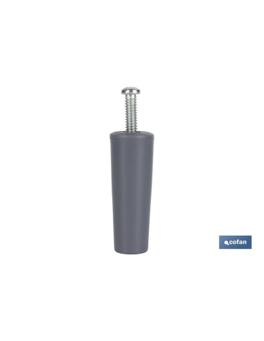 Pack 20 topes persiana 60 mm gris con tornillo M-6
