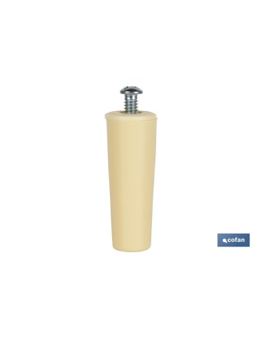 Pack of 20 units roller shutter stop 60 mm ivory with screw M-6