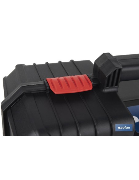 Tool case with foam and ergonomic handles 384 x 335 x 144 mm