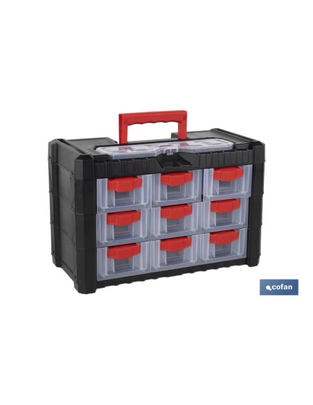 9 Drawer Cabinet 400 x 200 x 260 mm for Tools