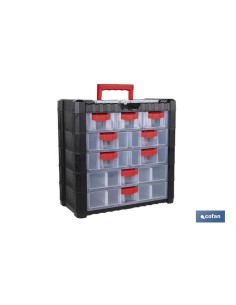 Armário de 9 gavetas 400 x 200 x 392 mm para ferramentas
