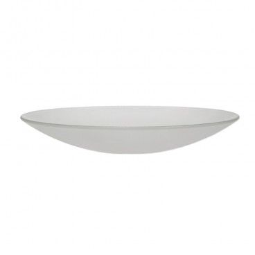 Cristal redondo curvado mate con agujero central 25 cm LB 529522
