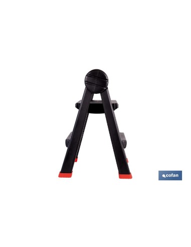 Scala pieghevole 2 gradini con superficie antiscivolo