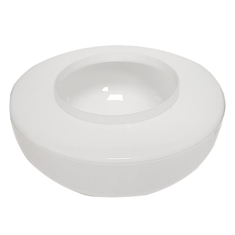 Cristal vituber redondo blanco opal 25cm LB 529661