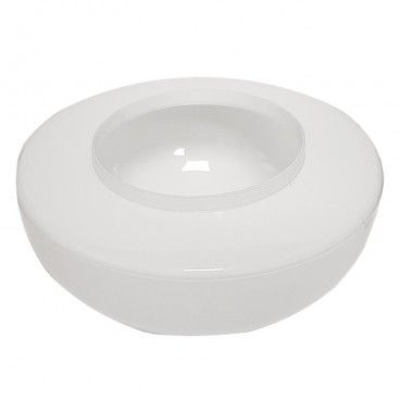 Cristal vituber redondo blanco opal 25cm LB 529661