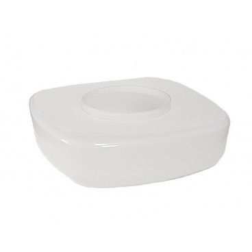 Cristal vituber cuadrado blanco opal 25cm LB 529666