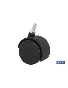 Pack de 4 roues en plastique Ø40mm vis 8x15