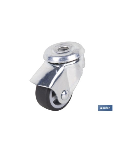 Pack mit 4 Grauen Gummirollen Ø30x18mm für Möbel