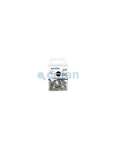 Pack mit 10 flachen geraden Spitzen 3X0.5 25mm