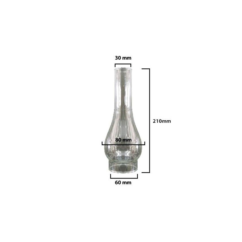 Blinker glas-wald-transparent mit 60 mm öffnungsweite LB 529645B