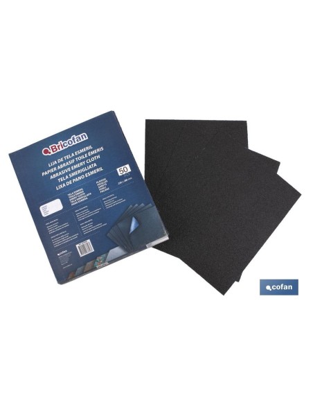 Pack de 50 unités de toile abrasive métal G.60 230x280