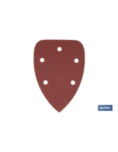 Pack of 5 sanding sheets for mouse sander 100 x 140 mm grit 80 2