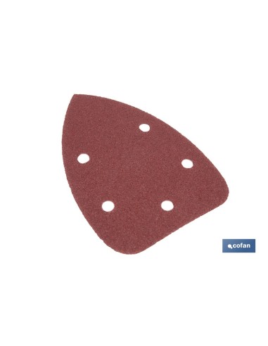 Pack of 5 sanding sheets for mouse sander 100 x 140 mm grit 80