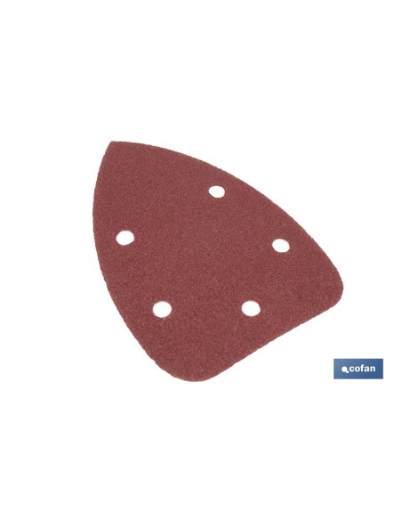Pack 5 hojas de lijado lijadora mouse 100 x 140 mm grano 80