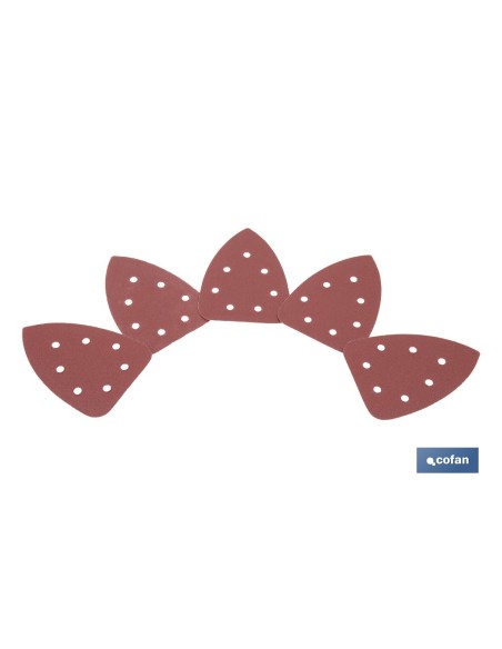 Pack de 5 feuilles de ponçage pour ponceuse mouse 7 trous 100 x 140 mm G 120