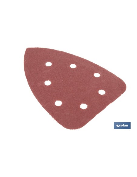 Pack de 5 feuilles de ponçage pour ponceuse mouse 7 trous 100 x 140 mm G 120
