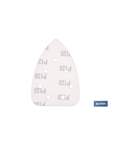 Pack de 5 feuilles de ponçage pour ponceuse mouse 7 trous 100 x 140 mm G 120
