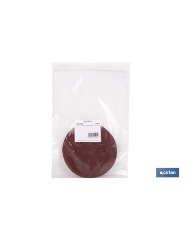 Pack of 5 sanding discs for orbital sander 8 holes Ø125 mm G 80
