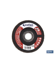 Pack de 5 disques laminés zirconium 115 mm avec support concave