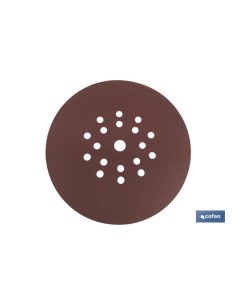 Pack of 25 Velcro Sanding Discs Aluminum Oxide Red ø225 G-120