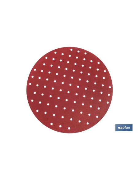 Pack of 25 micro-perforated sanding discs with velcro ø225 G-80