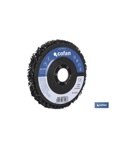 Pack of 5 felt cleaning discs fiber flat 125x22.2