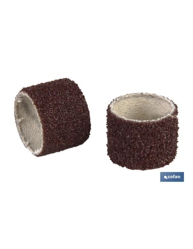 Pack of 100 abrasive sanding sleeves 22x20 G-80 for steel