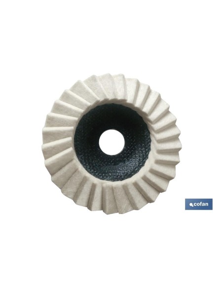 Pacchetto di 5 dischi in feltro per lucidare ø115 mm