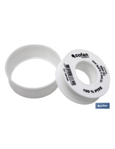 Pack mit 10 Einheiten 12m PTFE-Band 12mm x 0,076mm 2