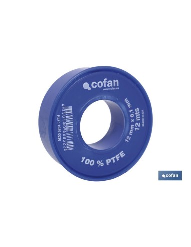 Pack 10 unités Rollo 12 mts Ruban PTFE 12mm x 0,10mm