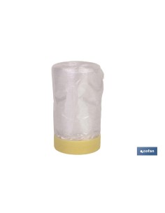 Rollo de cinta crepe con plástico protector 80° 180cm x 22.5m