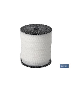 Universal tubular mesh roll 100 25m white 2