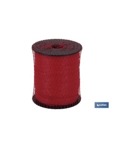 Universal tubular mesh roll 100 25m yellow