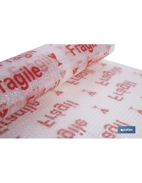 Fragile bubble wrap roll 40 g/m2 0.6 x 5 m