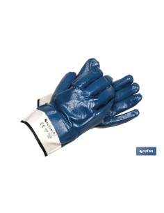 Pack de 12 gants en nitrile bleu taille 9