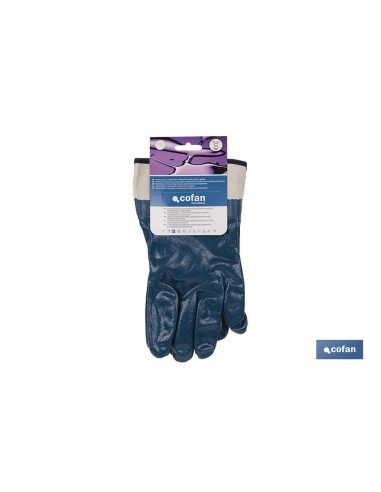 Pack mit 12 blauen Nitrilhandschuhen T-9 zum Schutz