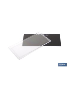 Black welding lens, replacement no. 11, 5x11 cm