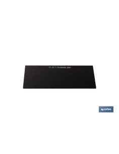 Black welding lens, replacement no. 11, 5x11 cm 2