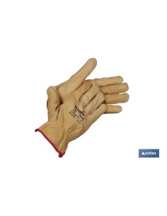 Pack de 12 guantes vacuno extra resistentes al agua T-9
