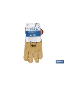 Pacco da 12 Guanti in Pelle di Vacca Extra Resistenti T-9 2