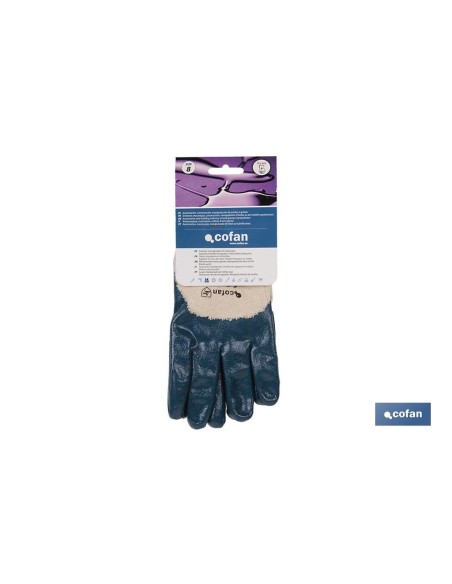Pack mit 12 Blauen Nitrilhandschuhen T-8 Hohe Widerstandsfähigkeit