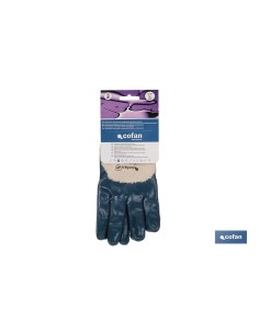Pack de 12 guantes de nitrilo azul T-9 con alta resistencia 2